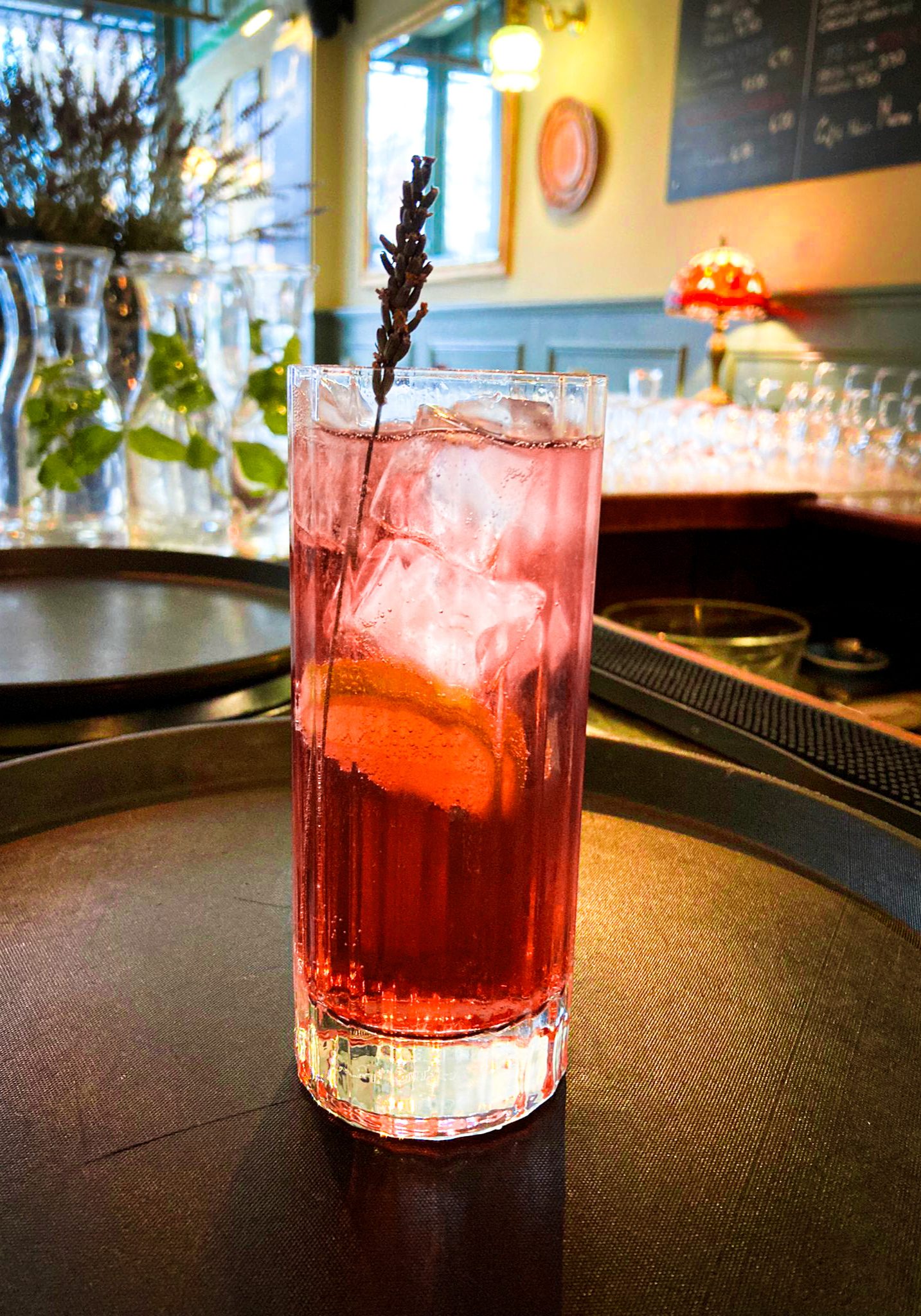 cassis & lavendar g&t